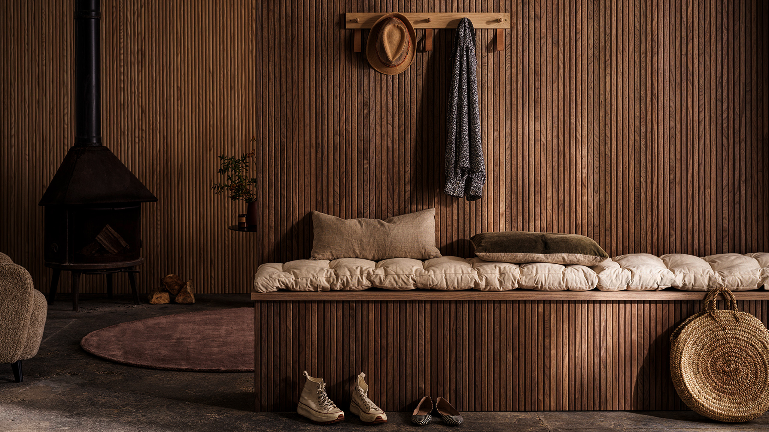 Flutto flexible tambour wood panels